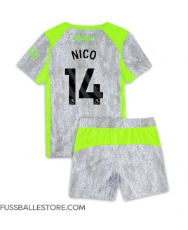 Günstige Manchester City Nico Gonzalez #14 3rd trikot Kinder 2025-26 Kurzarm (+ Kurze Hosen)